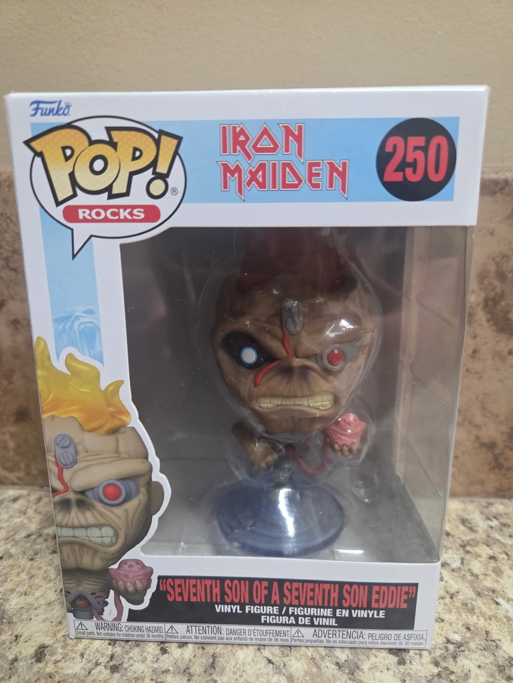 Funko Pop! Rocks Iron Maiden Eddie Figure Box - Blue, Red, Yellow, Black NEW - Picture 1 of 4